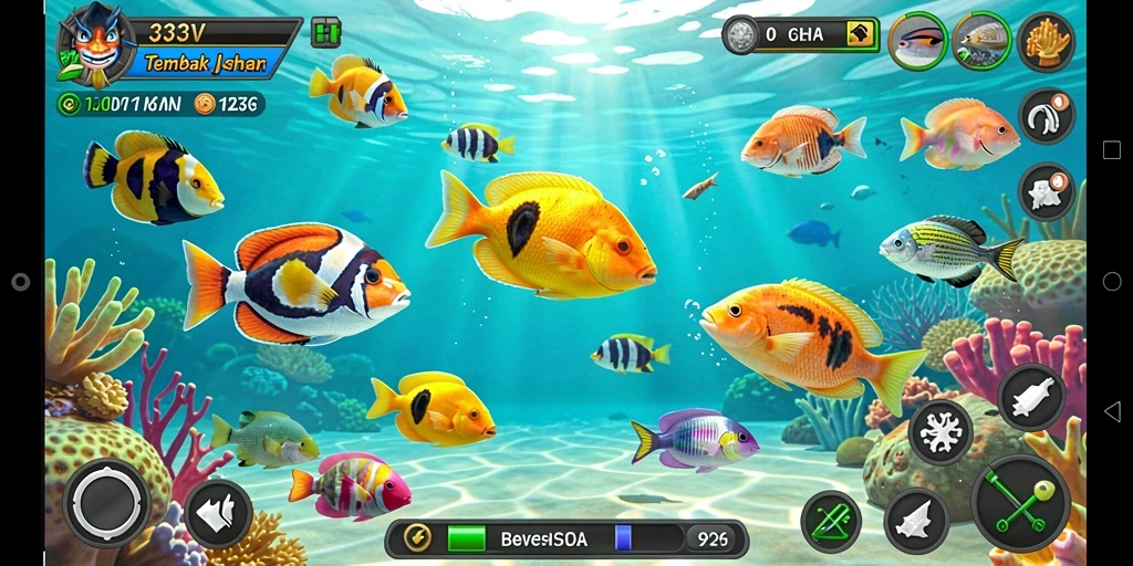 Screenshot utama gameplay Tembak Ikan yang seru di 333V.
