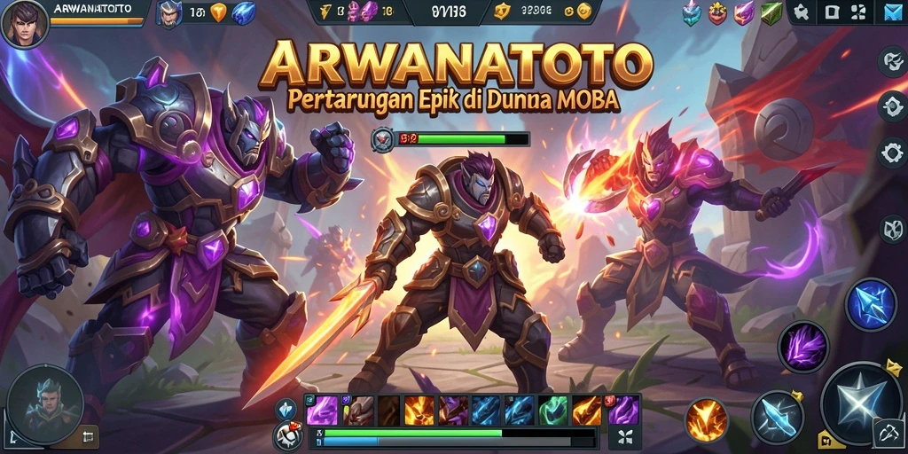 Skrinsut gameplay ARWANATOTO dengan pertarungan seru.