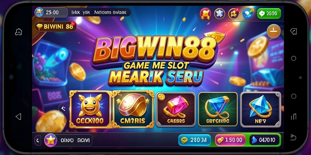 Tampilan permainan slot menarik di BIGWIN88 dengan berbagai tema.