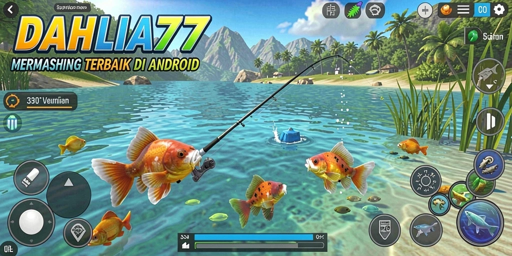 Gameplay DAHLIA77 menampilkan pengalaman memancing yang seru dan menarik.