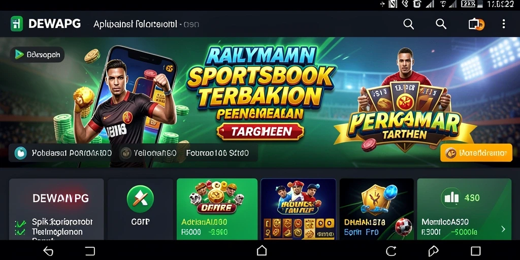 Tampilan gameplay mendebarkan di aplikasi Sportsbook DEWAPG.