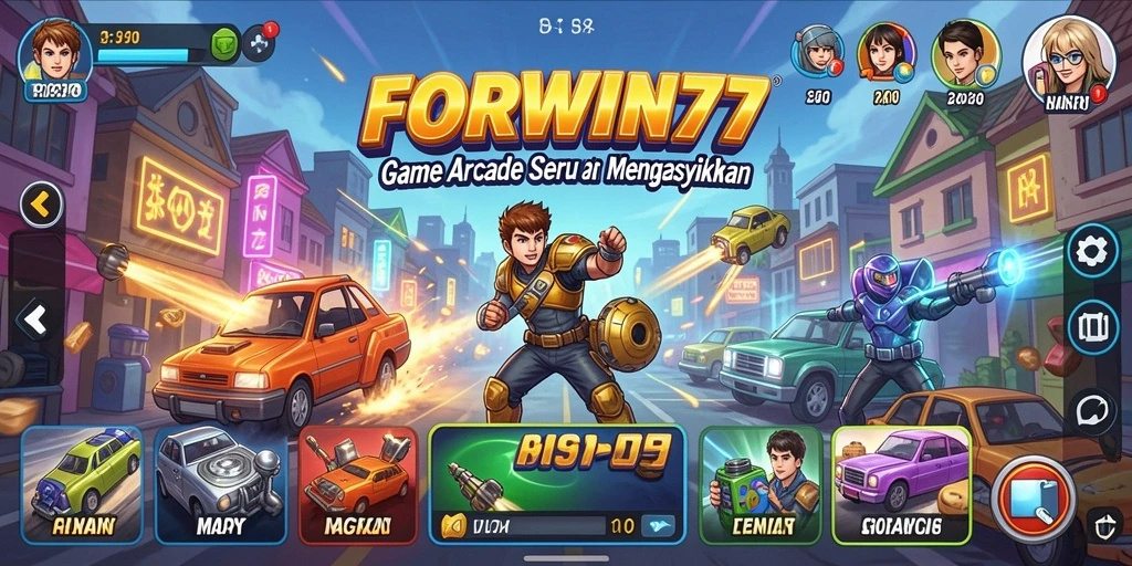 Tampilan gameplay menarik dan penuh aksi dari FORWIN77.