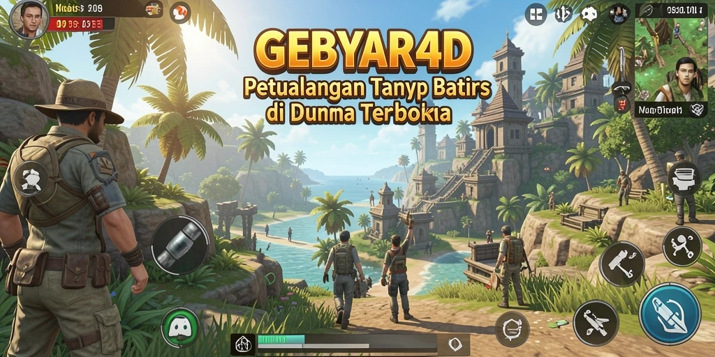 Screenshot menampilkan gameplay menarik GEBYAR4D di dunia terbuka.
