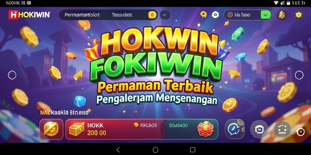 Tampilan screenshot HOKIWIN menunjukkan gameplay Slot yang seru.