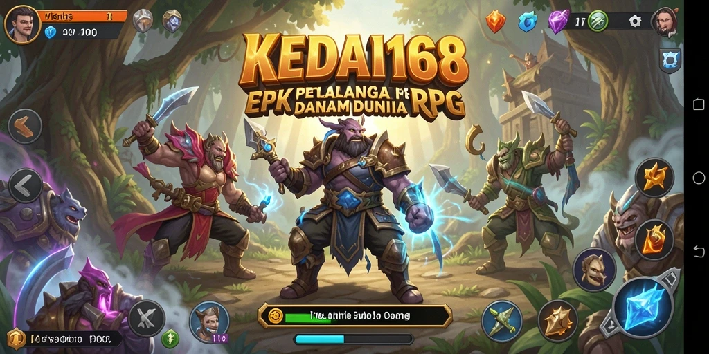 Tampilan menarik dari gameplay RPG yang mendebarkan di KEDAI168.