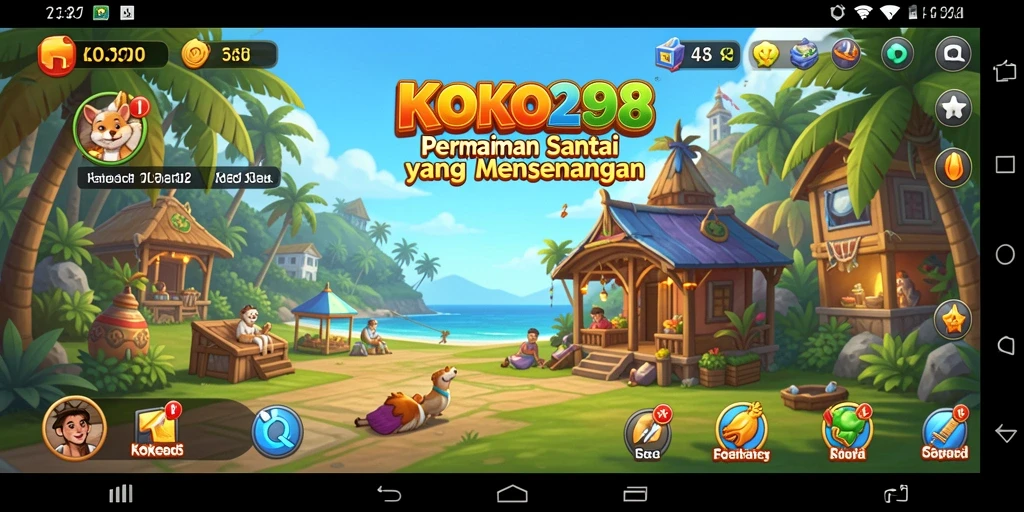 Tampilan gameplay KOKO288 yang menyegarkan dan menghibur.