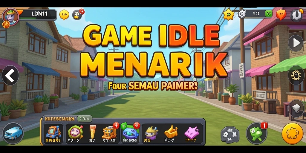 Screenshot gameplay LDN11 yang menunjukkan karakter sedang mengumpulkan sumber daya.