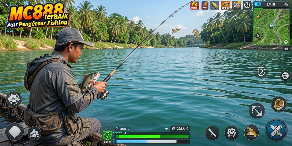 Tampilan gameplay memancing yang menyenangkan dan menakjubkan di MC888.