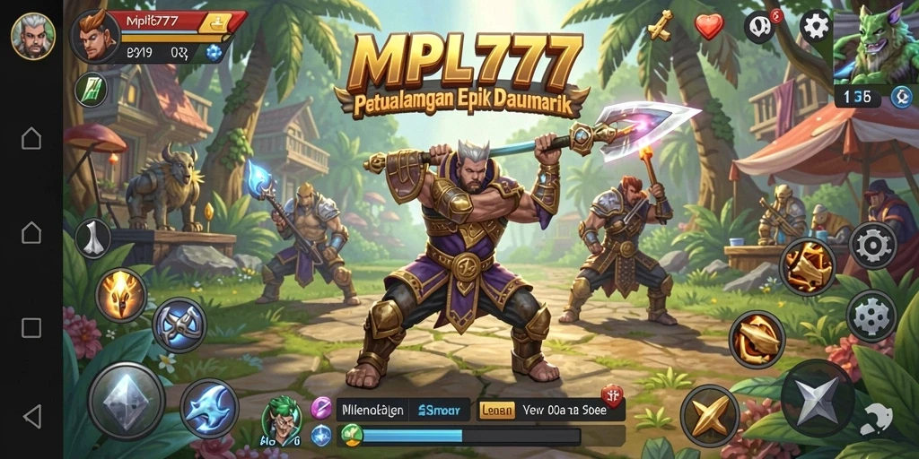 Tangkapan layar memperlihatkan pertempuran seru dalam game RPG.