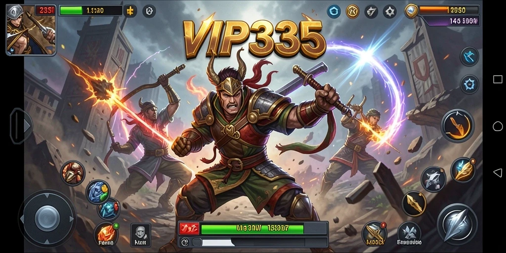 Tangkapan layar utama VIP333 dengan aksi pertarungan yang seru.